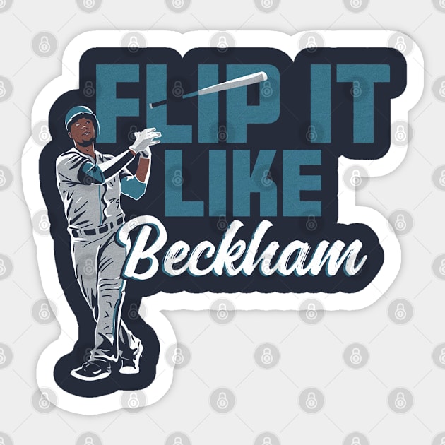 Tim Beckham Flip It Like Sticker by KraemerShop